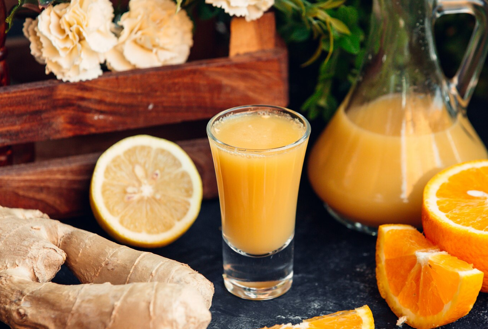 Mango-ginger lemonade