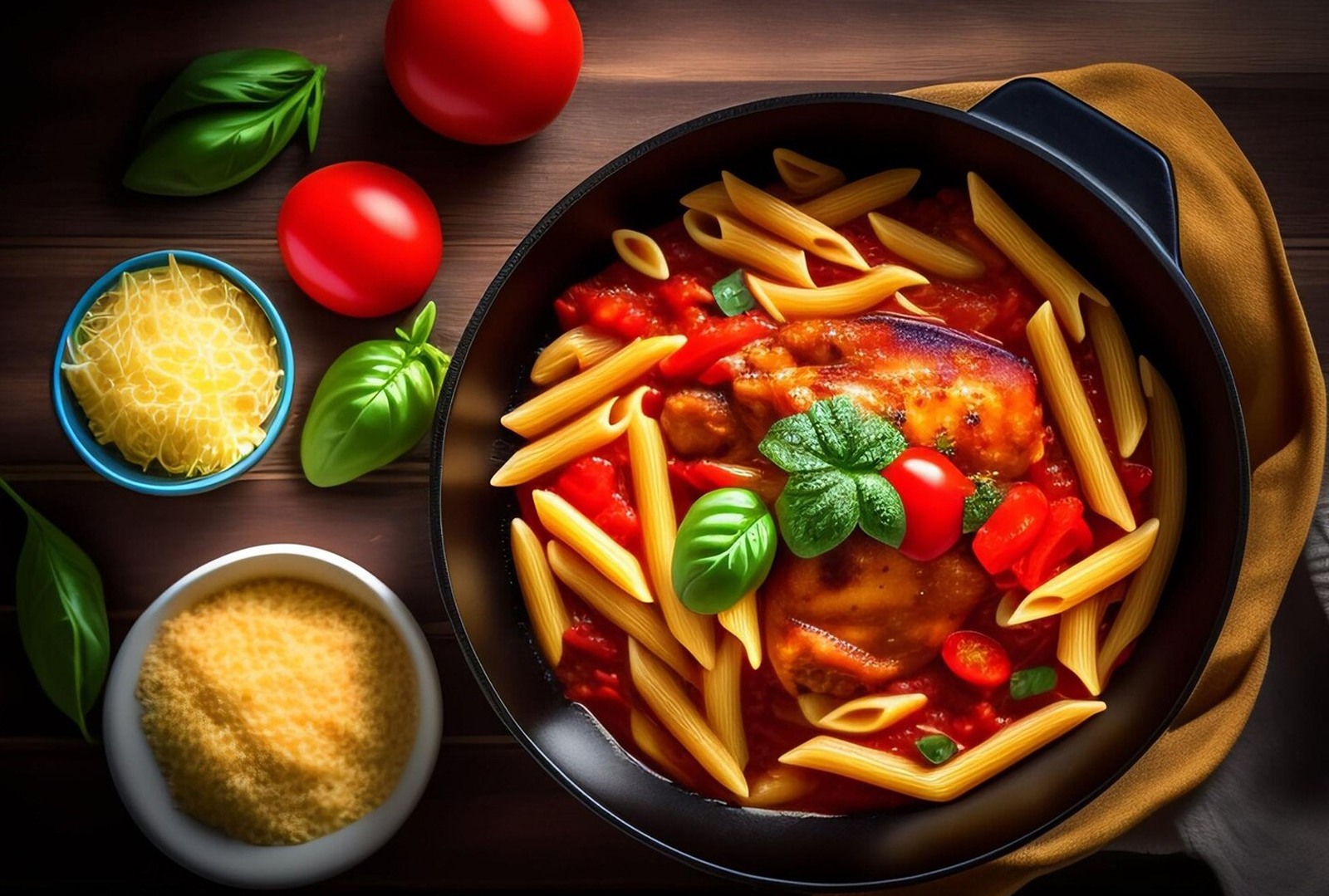 Pasta with tomato sauce